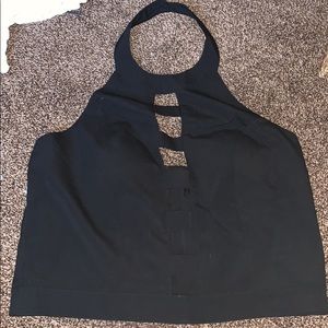 Black crop shirt